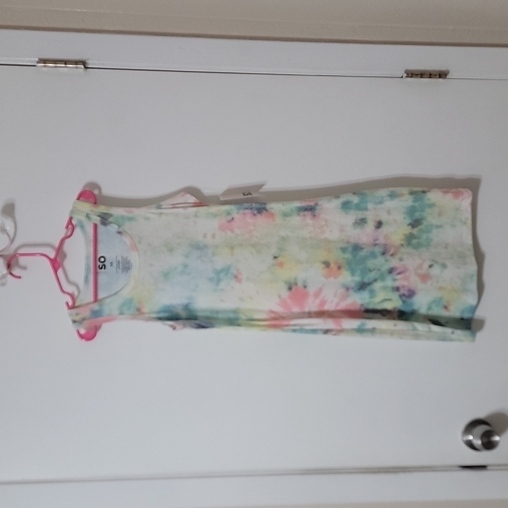 SO Tie Dye Tee Shirt Dress Size XS NWT